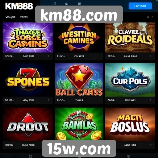 Análise das jogos populares disponíveis no km88.com