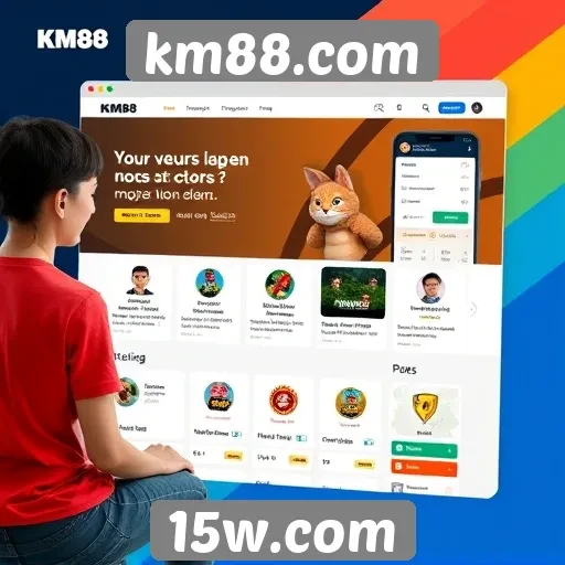 Interface do usuário do km88.com se destaca em acessibilidade